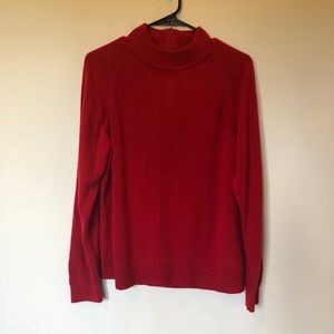 Draper's & Damon's Red Mock Neck Cozy Sweater XL